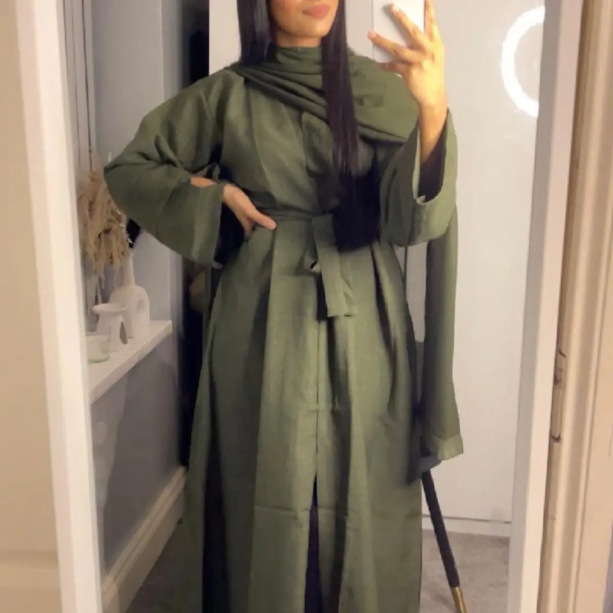 Linen abaya