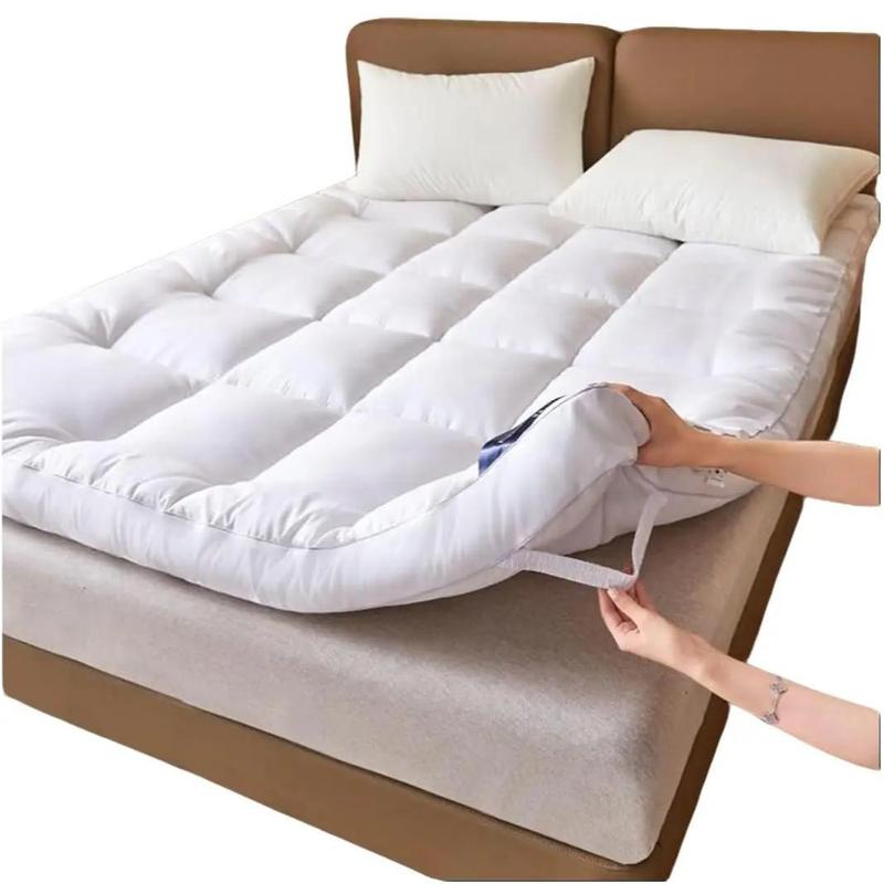 Bounceback Mattress Toppers 4 Inch Thick, Mattress Topper King Size-Best Mattress Topper, Ultra Soft Breathable Microfiber 1