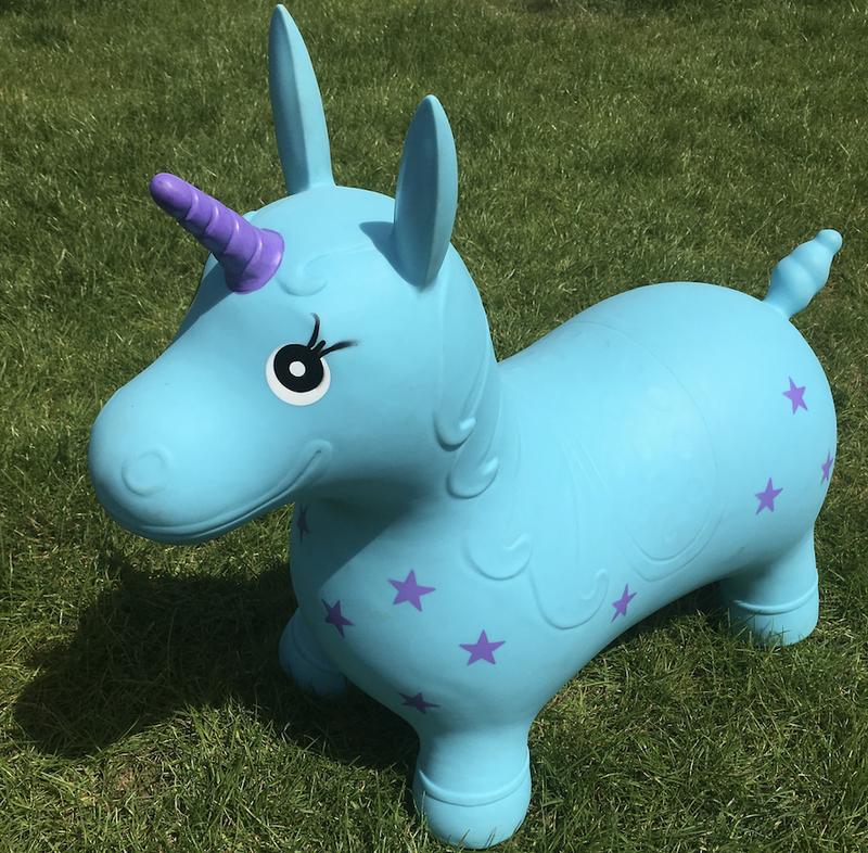 Turquoise Unicorn - Happy Hopperz Children Toy for Boys and Girls. Our kid's toy is perfect for muscle and core development, an educational toy, or a kids' gift. Our animal hopper is great for hours of endless fun and can be used indoors and outdoor! 1