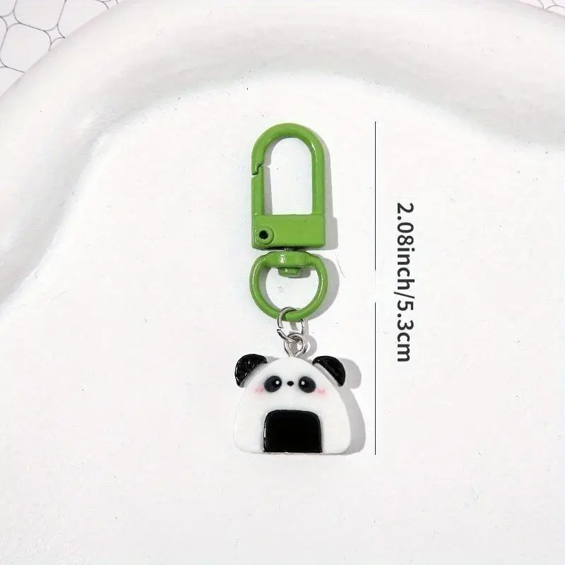 (Giveaway) 1pcs Cute Cartoon Panda Keychains, Aluminum Alloy Uncharged Key Ring Charms for Backpacks, Bags, Perfect Gift for Family and Friends 1