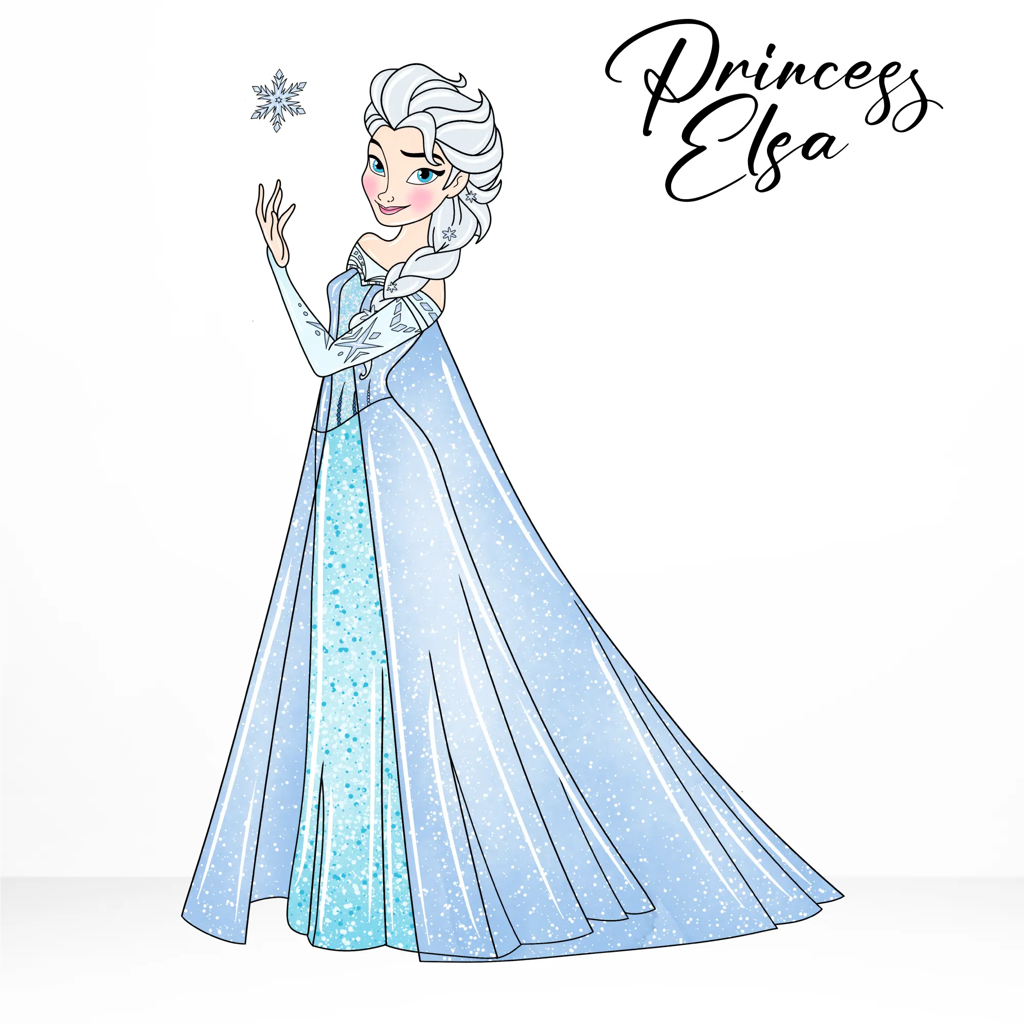 Princess Elsa Cardboard Cut Out, Frozen
