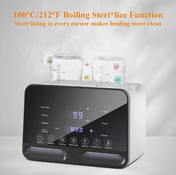Baby Bottle Warmer Steriliser Fast Milk Warmer with LCD Display and Timer UK 4