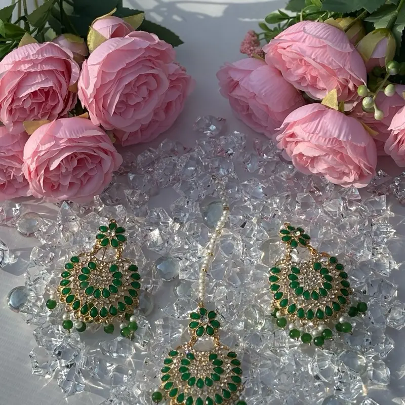 Indian  Jewelry Sets - Earrings and Tikka