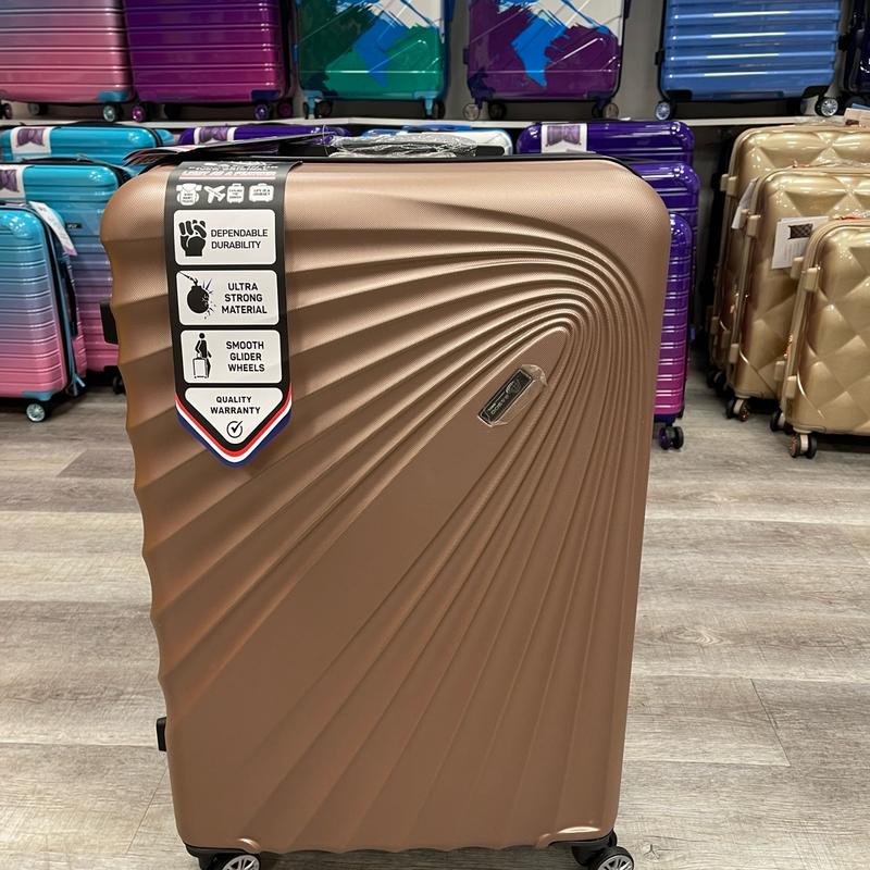 *LIMITED* ATL TURKEY hard shell ABS Luggage suitcases - ROSE GOLD (30/28/22/20 inch + 2 Vanity Cases) 1