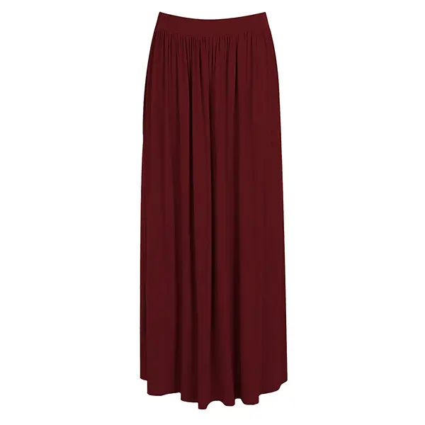 Womens Ladies High Waist Petite Floor Sweeping Plain Summer Longline Maxi Skirt