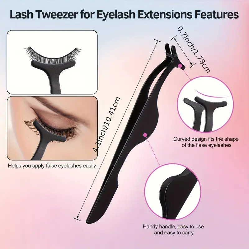 8-Piece Complete Eyelash Curling System – Hypoallergenic, Easy-to-Use Curler, 5 Refill Pads, 2 Combs, Perfect for Sensitive Eyes, Lash Enhancement and Definition Brush Makeup Applicator brow Carbon Compact Gift Mascara Storage Kit Shaper Cosmetic 7