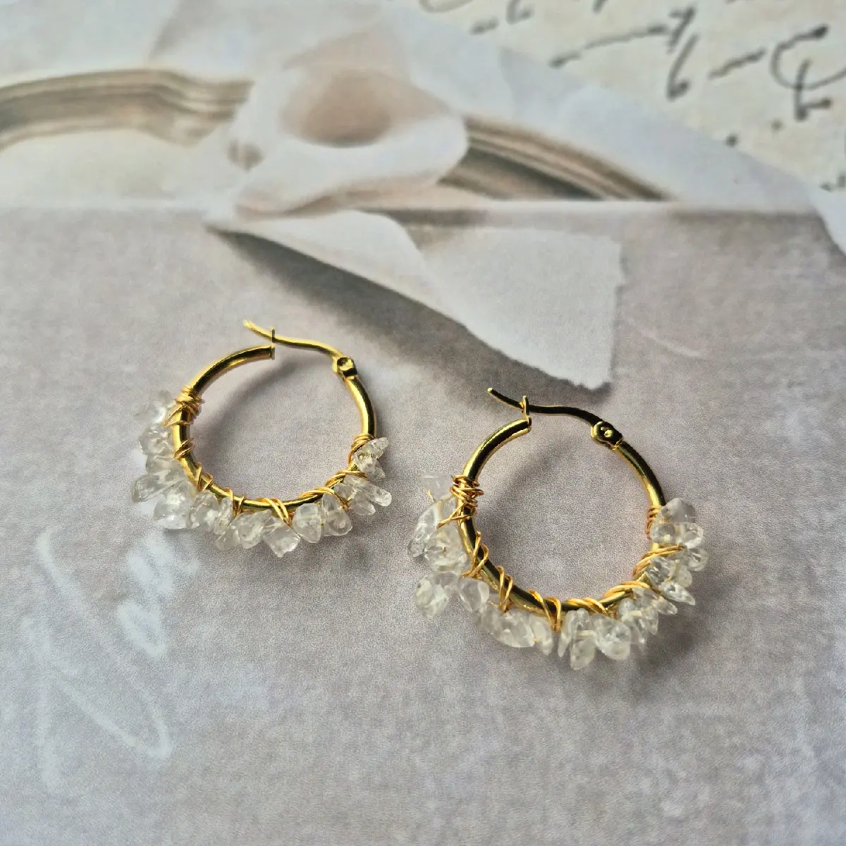 Natural Gemstone Earrings