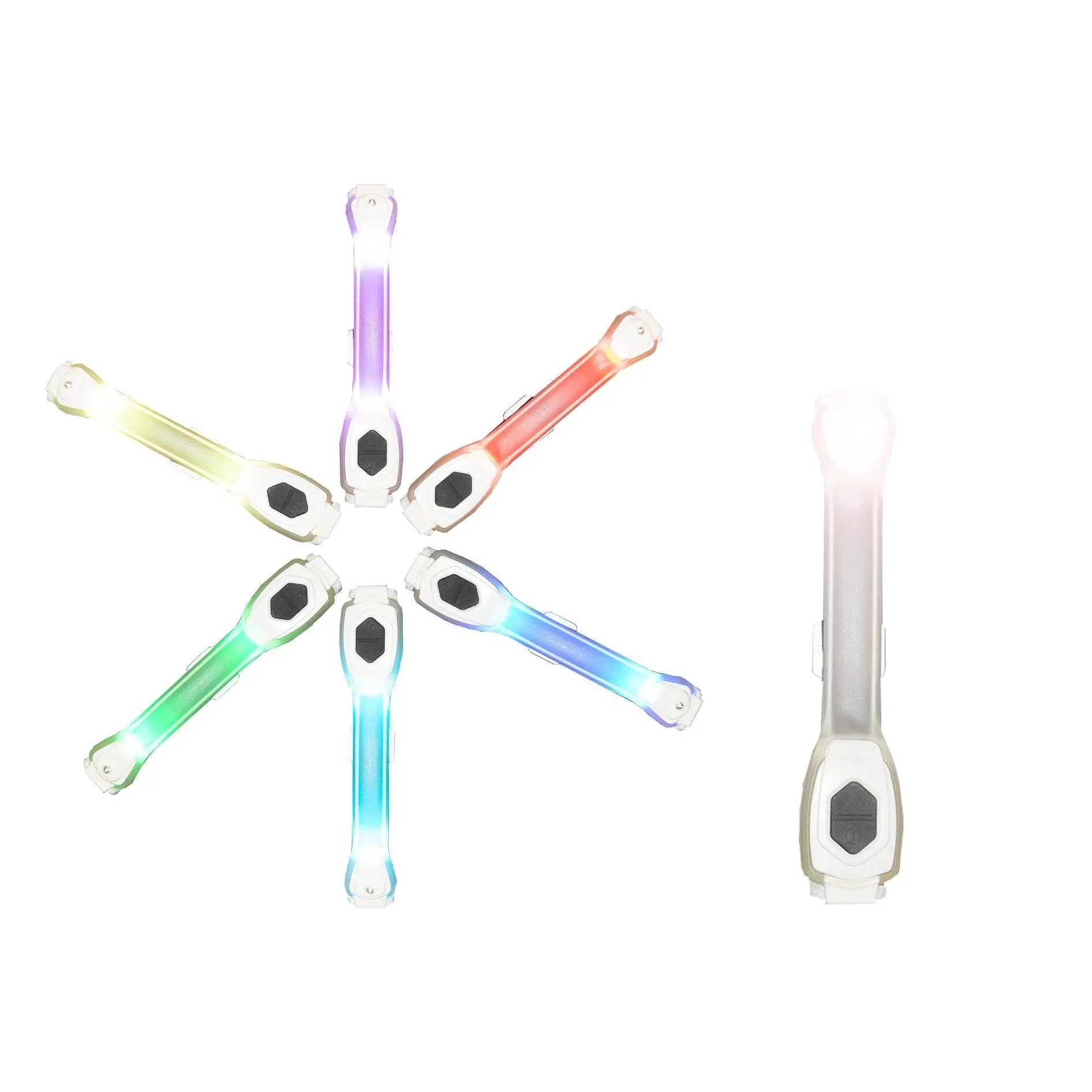 Multi-Coloured Light Up Armband with Torch