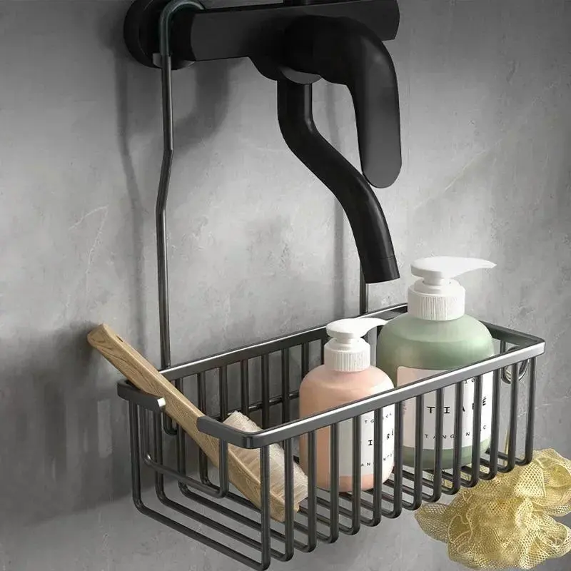 Convenient Toilet Shower Rack with No Drilling Installation Bathroom Storage Basket for Shower Room and Bath Products 7
