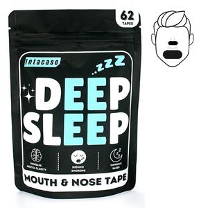 Deep Sleep Mouth Tape and Nasal Strips, 2in1 Snoring Aids for Men, Mouth Tape For Sleeping, Nose Strips, Anti Snoring devices, Improved Nasal Breathing, Breathe Right Nasal Strips, Snore Stopper, Gentle On Skin, Beard Friendly (62 Tapes)