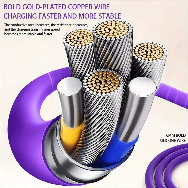 Product Introduction of 100W 4in 1 Functional Super Fast Charge USB Type C Liquid Silicone Aluminum Alloy Data Cable for iPhone for SamSung Xiaomi Redmi, Oneplus, And Xiaomi OnePlus, USB C Charging & Data Sync Cord Wire 5
