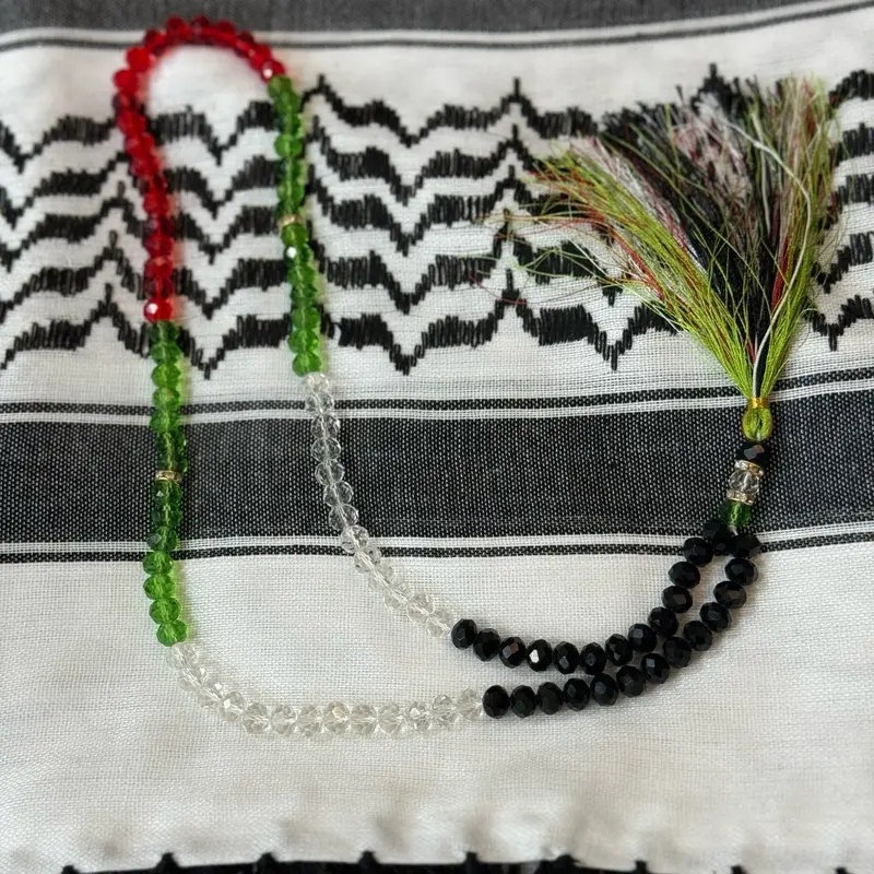 Palestine Colours Tasbee Prayer Beads 3