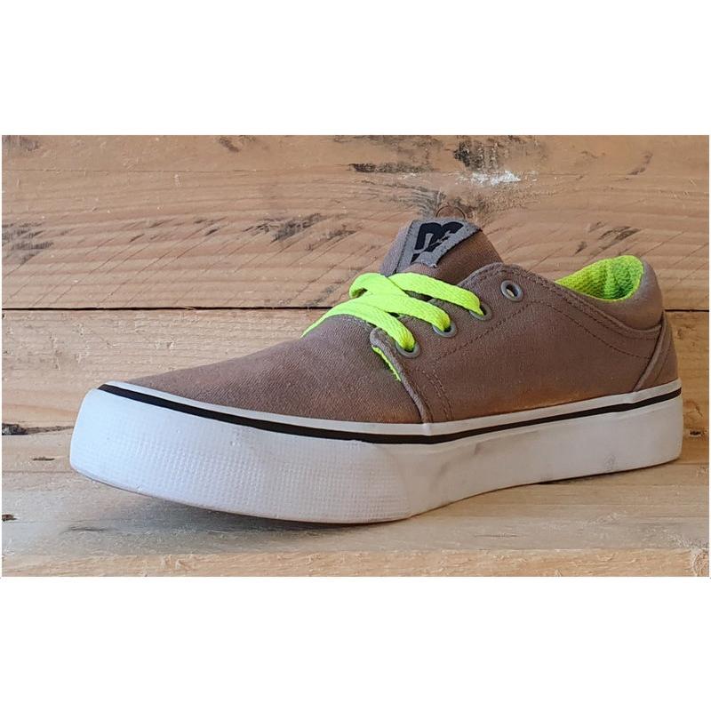 DC Trase Skating Trainers light brown/White/Green UK5/US6/EU37 5
