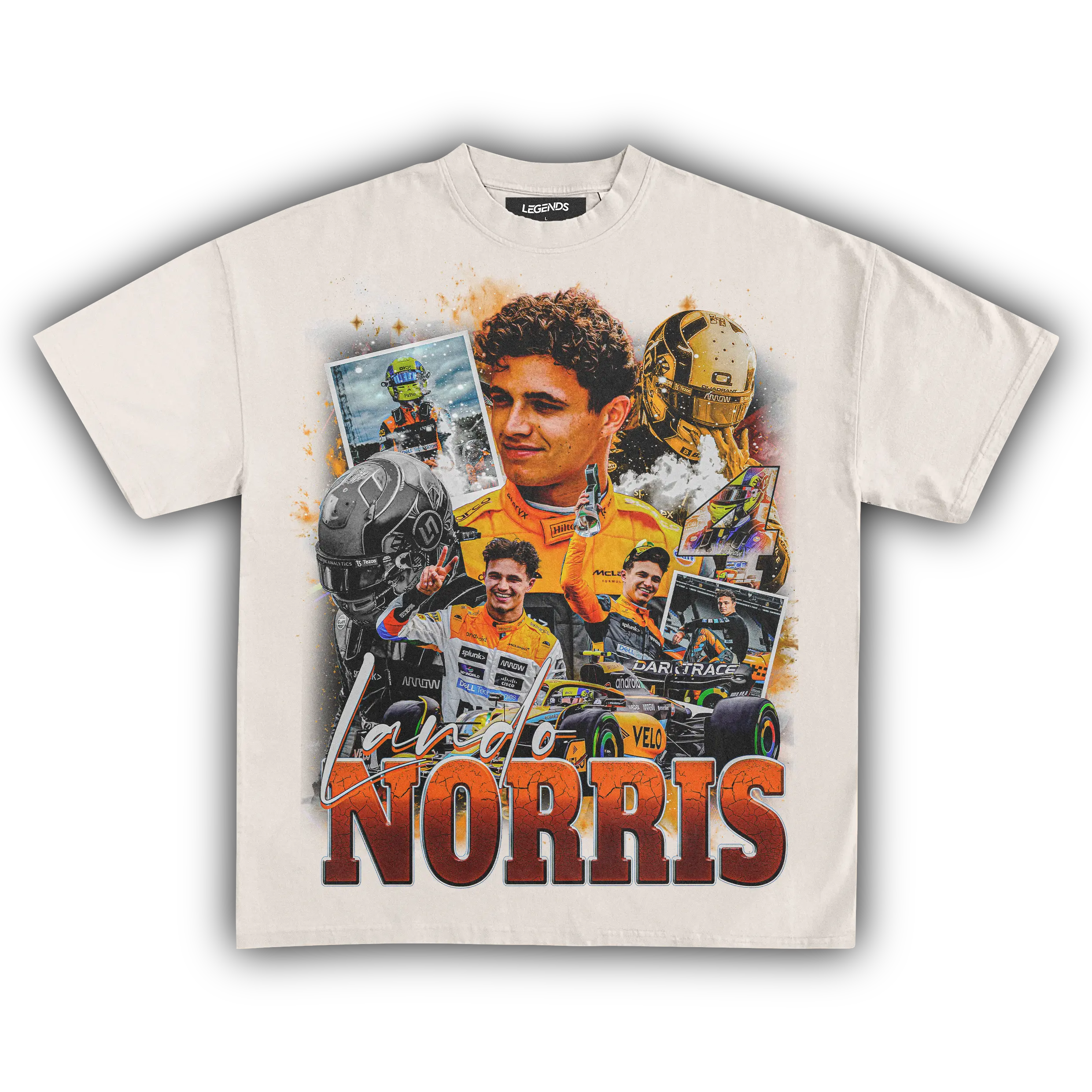 Lando Norris Formula 1 Vintage T-Shirt – F1 Racing Star Graphic Tee, Retro Motorsport Streetwear, Unisex Grand Prix Fan Apparel
