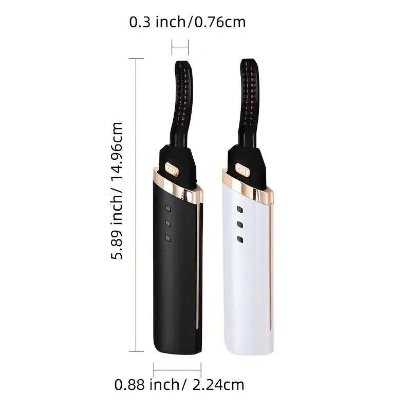 Fusion pickup,Professional Home Use USB Rechargeable Long Lasting Mini Beauty Tool Makeup Electric Heated Eyelash Curler