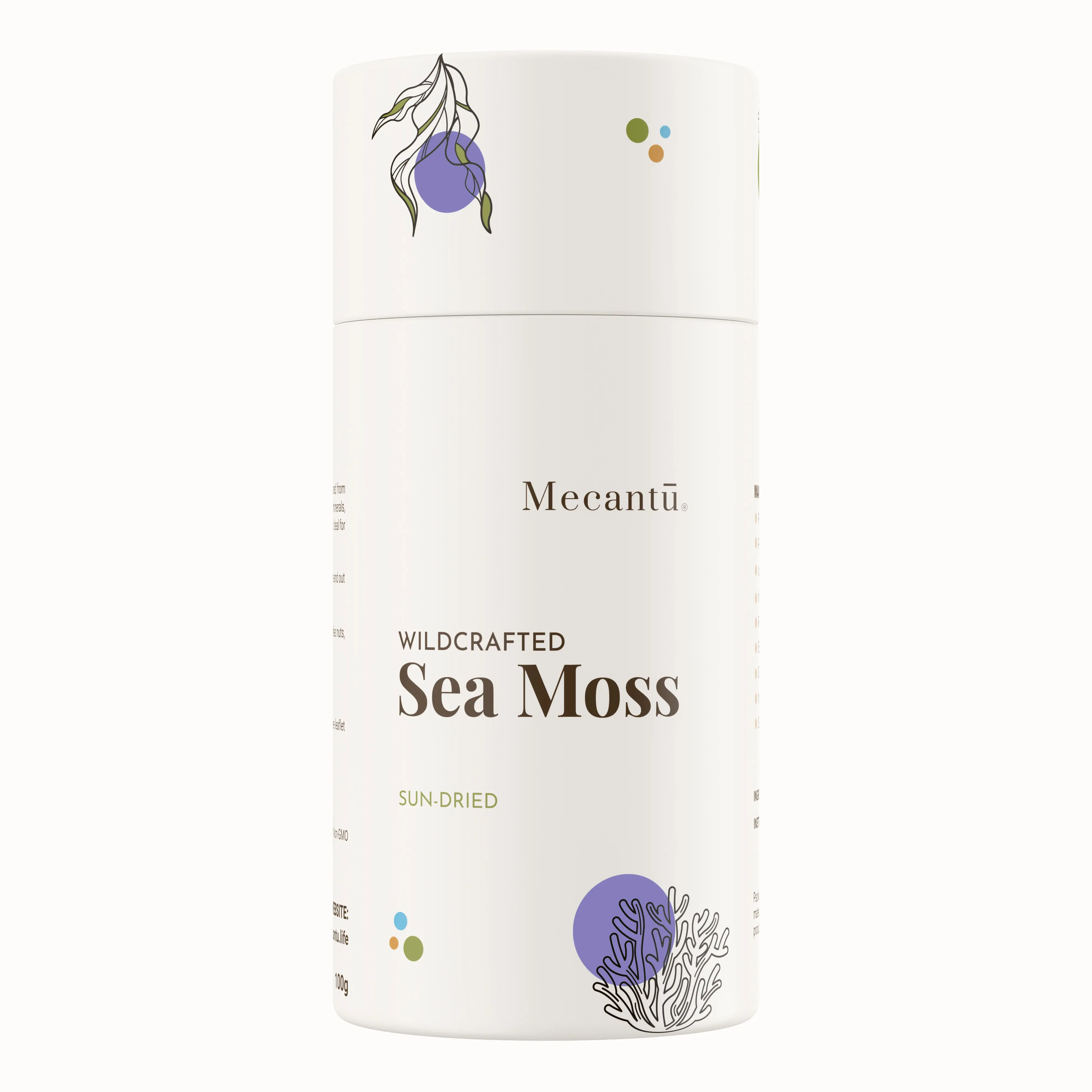 Mecantu Sun-Dried Purple Sea Moss (Antioxidant-Rich)