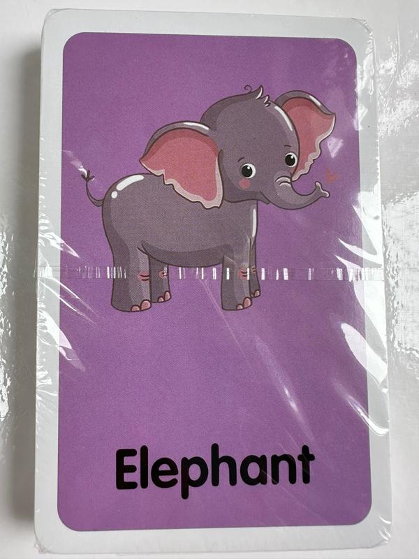Early Educational Toys Children Cognition Cards Double Side Flash Cards, Baby Kids Montessori Gifts (Animals) 2