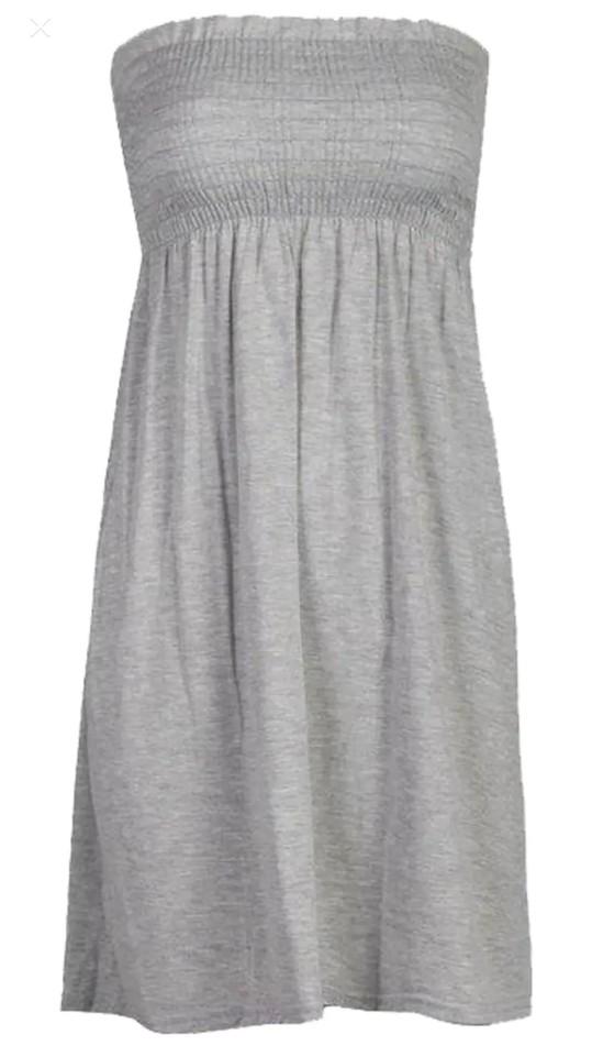 Product Introduction of STY Ladies Sheering Gather Boobtube Strapless Bandeau Summer Mini Dress Top Beachwear Coverup Holidays Casual Womenswear Comfort Basic Sleeveless Comfortable Style Chic Casual Wear 13