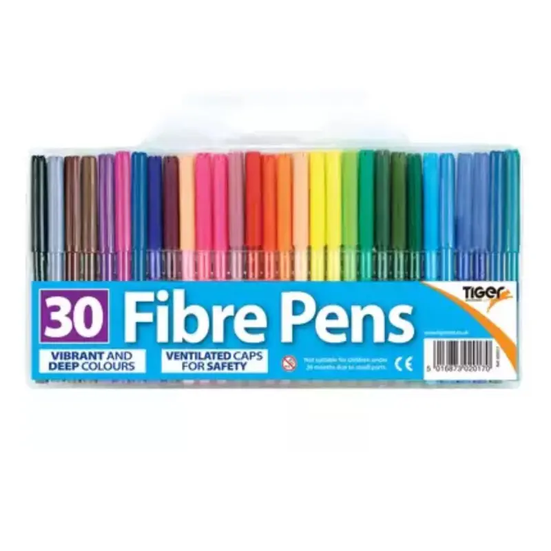 Colour Book and Colour Pens Set Fine Tip Fibre Pen set (30 Colours) Art & Craft for Kids and Adults 1
