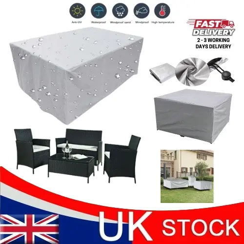Multisize Waterproof Sofa Table Chair Furniture Cover / Rain and Windproof Sand Outdoor Furniture Cover for Rattan Furnishings / Chairs Coating from Sun Dust Water Protector / Rattan Blanket Covering Keep Furniture Dry 0