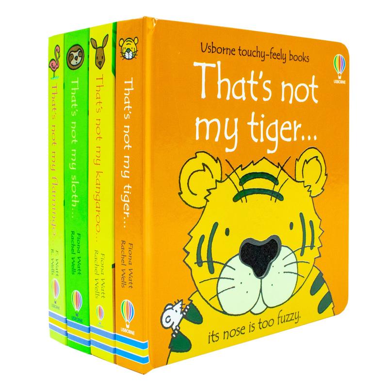 That's Not My 4 Books Collection Set by Fiona Watt & Rachel Wells (Flamingo, Sloth, Kangaroo & Tiger) 2