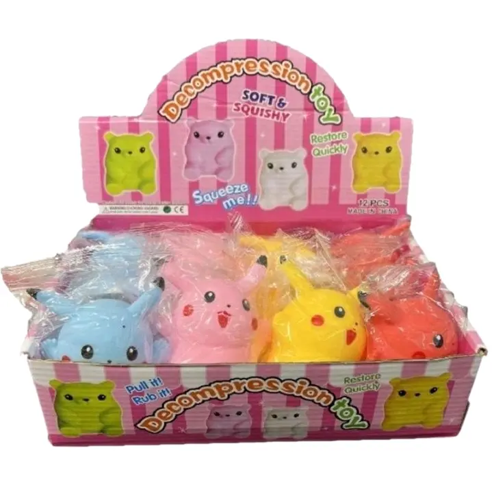 New Pikachu Squishy Toy with 4 Amazing Colors - Stress Relief Toy