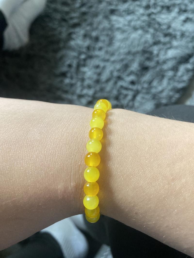 Product Introduction of Beaded bracelet yellow and orange 2