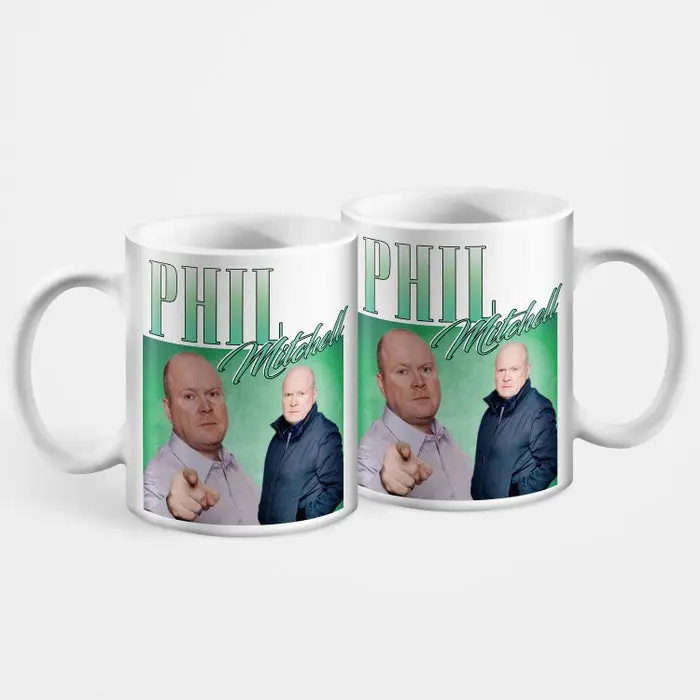 Phil Mitchell Appreciation Homage Throwback Mug High grade AAA pure white ceramic 11oz Eastenders #1812 0