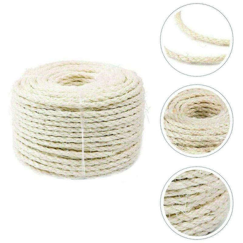 Product Introduction of 60m Natural Sisal Rope Cat Cats Scratching Post Claw Control Toys Crafts Pet 19