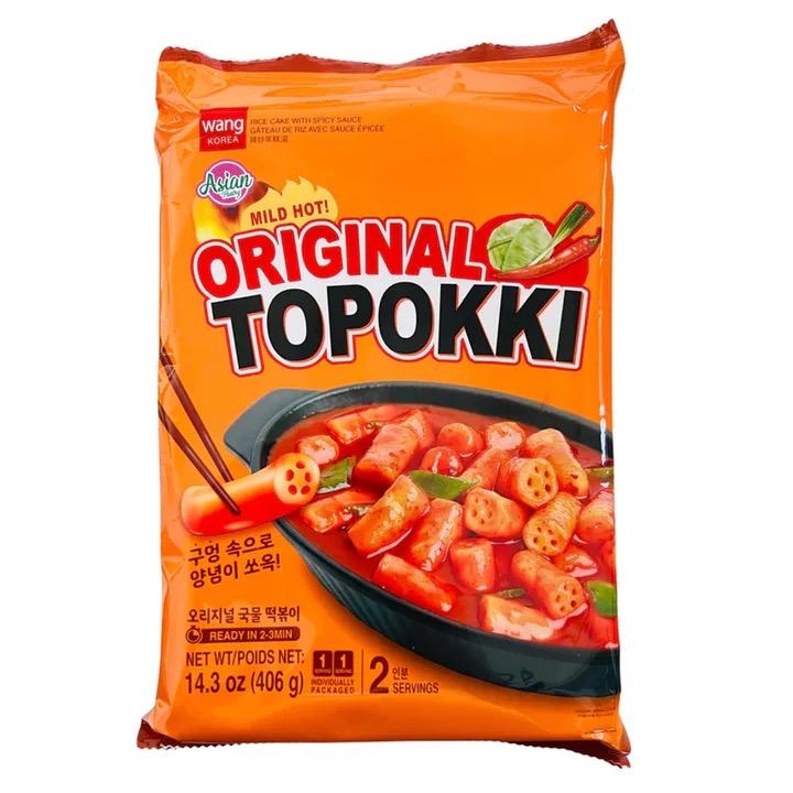 Wang Korea Mild Hot Original Topokki 406g - Delicious Instant Korean Food 3