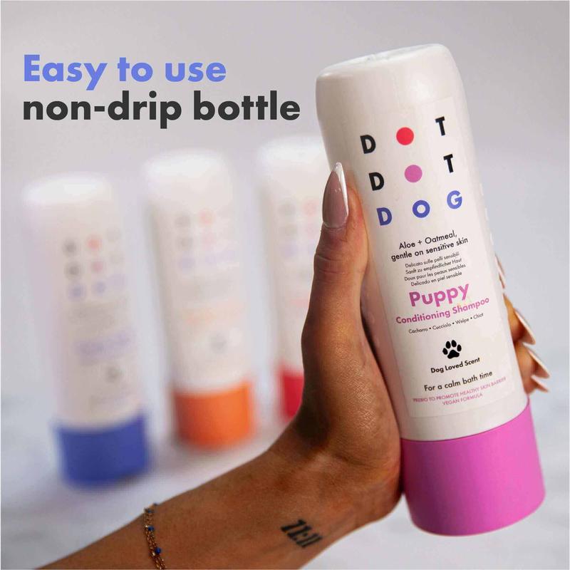 DotDotPet Deshedding Shampoo for Double Coat Dogs | Vegan, Oatmeal & Prebiotic | Sensitive Skin & Calming Scent | 280ml 6