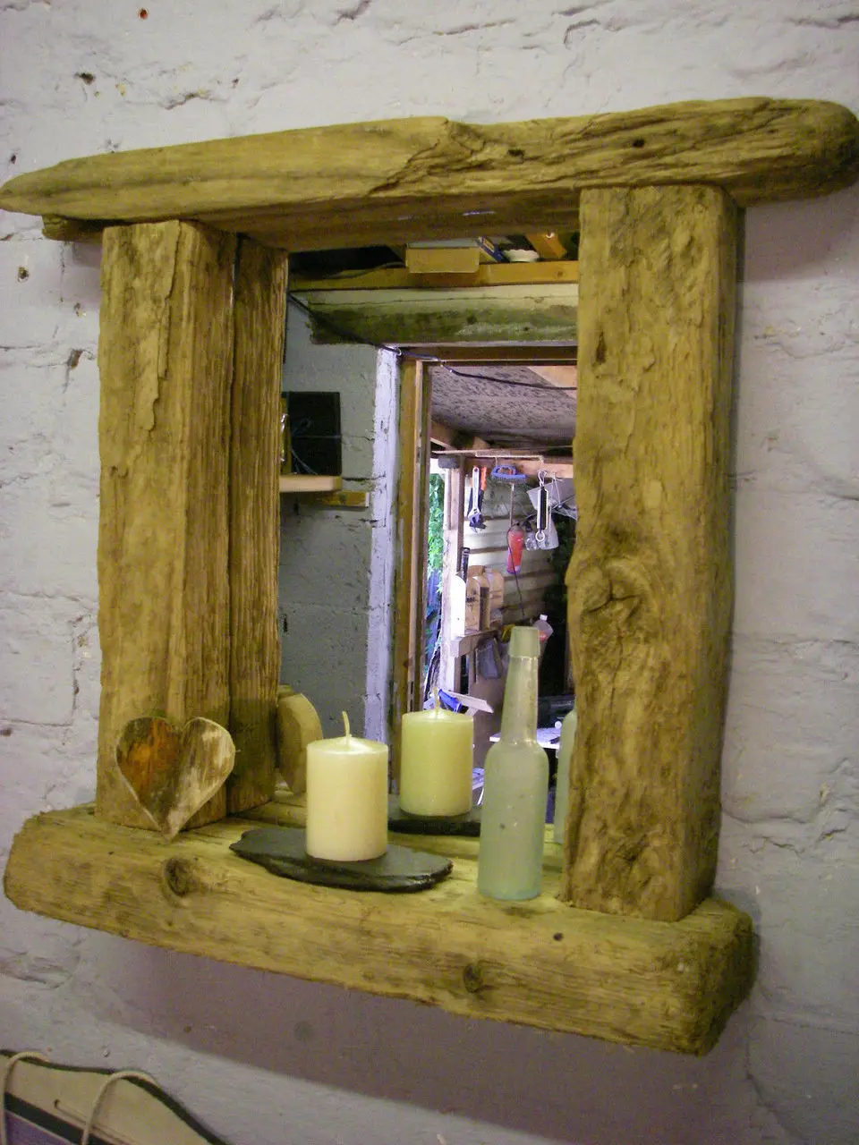 "Ocean" driftwood Mirror