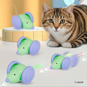 New Automatic Cat Toy, Electric Mouse for Indoor Cats, with LED Lights Blinking, Automatic Cat Toys Mice, USB-C Rechargeable, Robot Mouse Cat Toy cat  toy