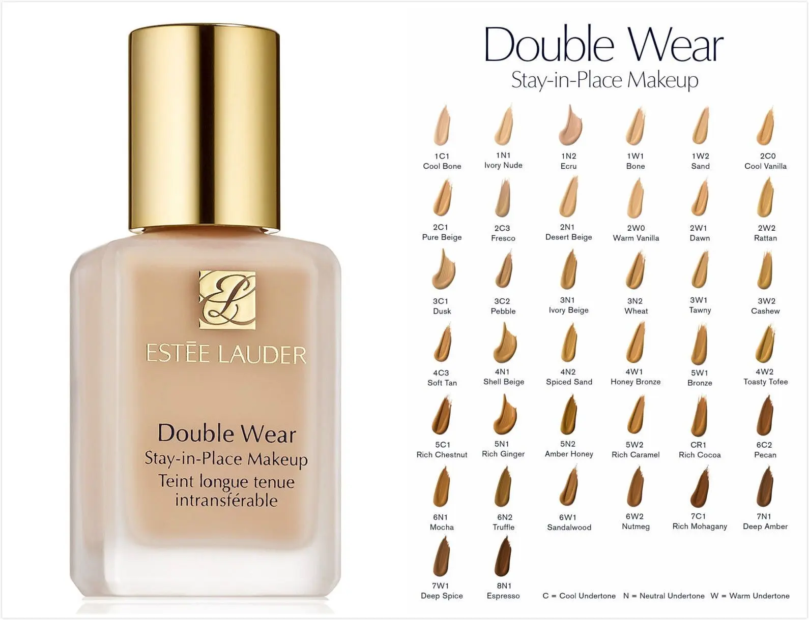 Estee Lauder Double Wear Stay In Place Make up SPF10 30ml