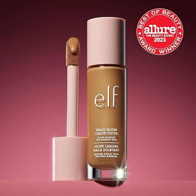 e.l.f. Halo Glow Liquid Filter, Complexion Booster For A Glowing, Soft-Focus Look, Infused With Hyaluronic Acid, Vegan & Cruelty-Free, Concealer Foundation 1