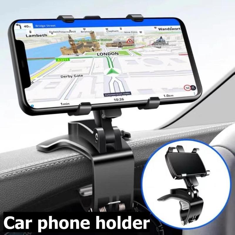 Product Introduction of Car Mobile Phone Holder Car Multifunctional Rotating Car Dashboard Rearview Mirror Navigation Holder 3