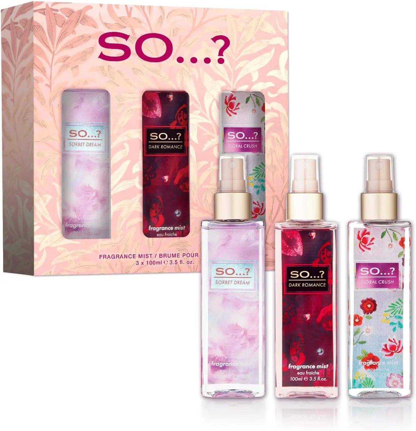 Body Mist Fragrance Bundle Set (3x100ml) - Fragrance Mist Gift Set