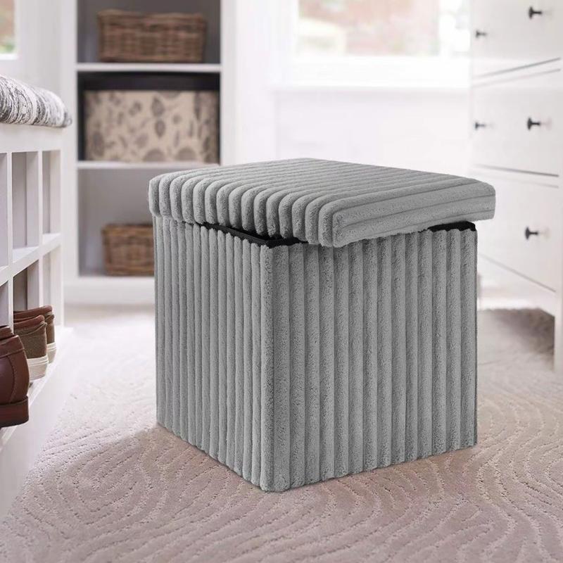 Foldable Storage Boxes with Lid (38x38x38cm)and Label Holder - Durable Organizers for Home and Office Room Decor 2