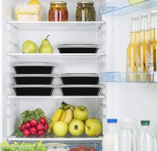 Efforias [10 Pack, 28oz] 1 Compartment Plastic Meal Prep Containers - Reusable BPA Free Food Containers with Airtight Lids - Microwavable, Freezer and Dishwasher Safe Kitchen Storage Utensils 3