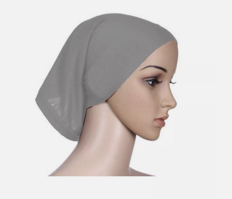 Premium Quality Tube Bonnet Cap Under Scarf Hijab Stretchable Chemo Hair Wrap 3