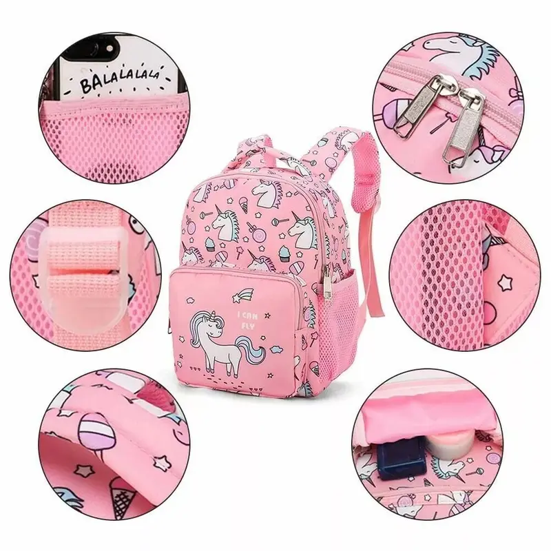 Kids Children Unicorn Backpack Girls Boys School Bag Rucksack Kindergarten Bags 3