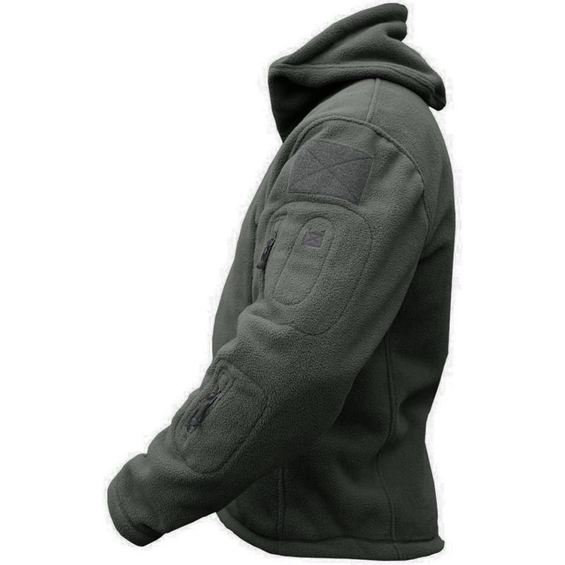 TACVASEN Windproof Men's Military Fleece Combat Jacket Tactical Hoodies 2
