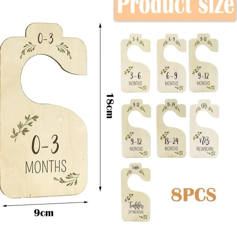 Newborn Wardrobe Dividers - Perfect for Organizing Baby's Clothes 1