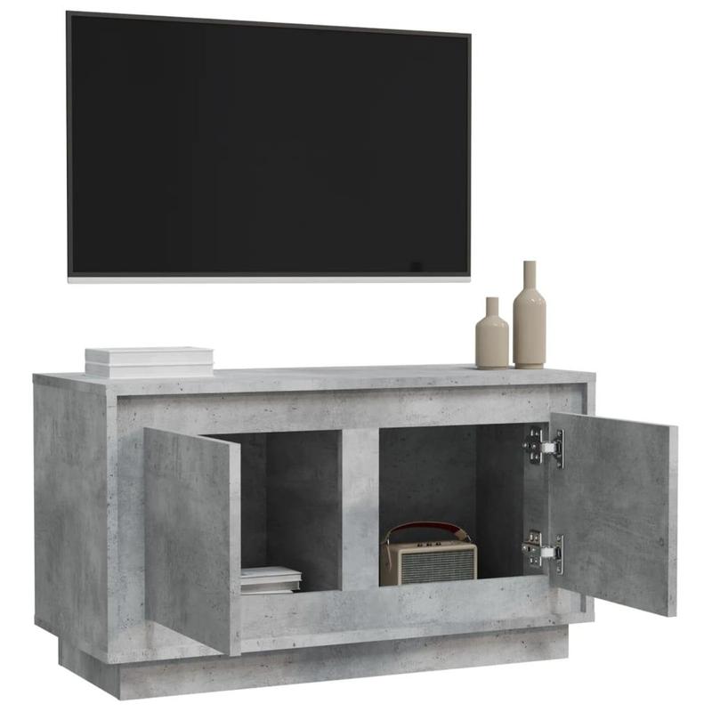 TV Cabinet Concrete Grey 80x35x45 cm Engineered Wood 4