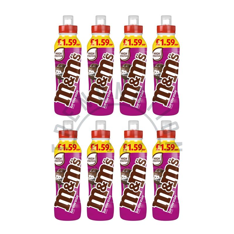 M&M's Chocolate Brownie Milkshake Drink 8 Pack | 8 x 350ml Bottles | Milk Shake Beverage 2
