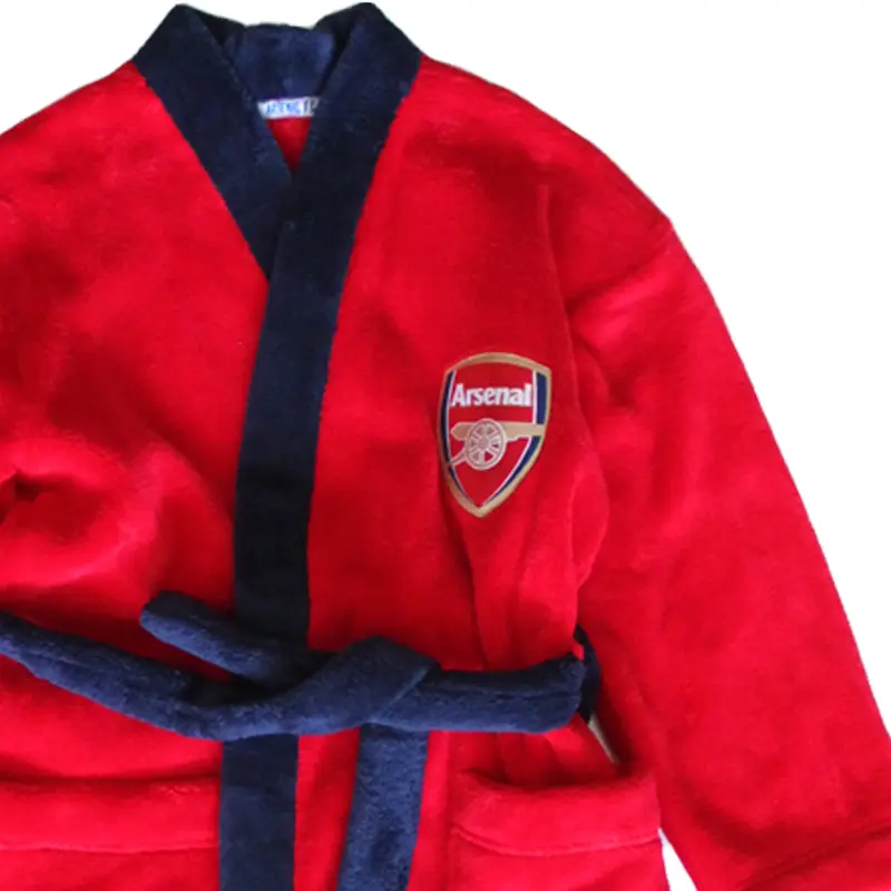 Official Arsenal F.C Boys Robe 7-8 Years Bathrobe Red & Blue 1