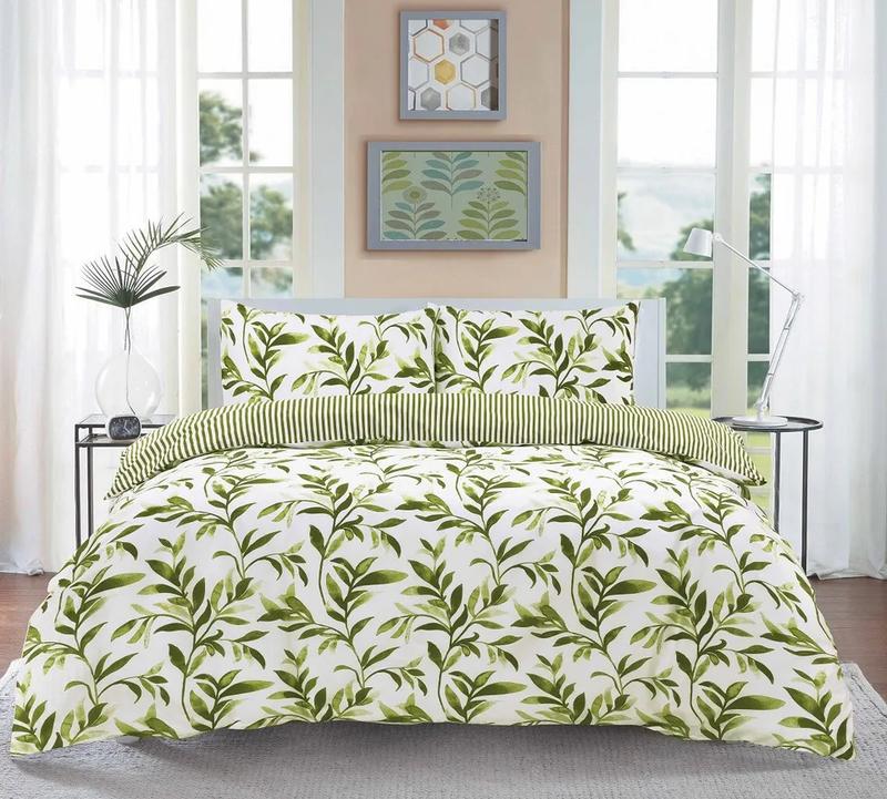 NewLuxury Reversible Multi Duvet Quilt Cover Bedding Set Single Double King Size 3
