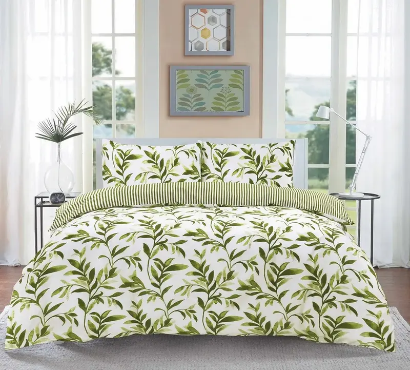 NewLuxury Reversible Multi Duvet Quilt Cover Bedding Set Single Double King Size 3