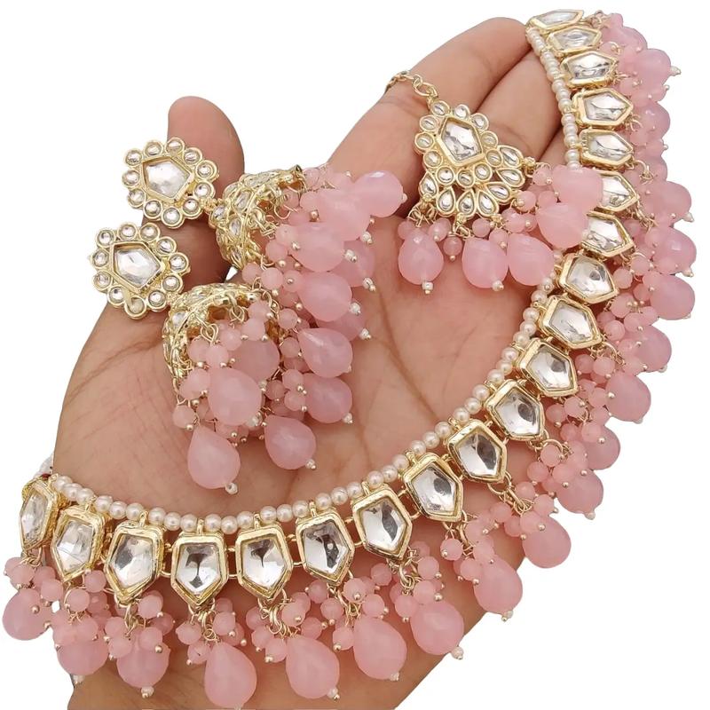 Meera Kundan Necklace Set - Elegant Jewellery for Women by Meera 0