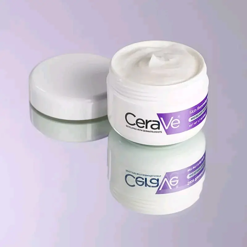 Loreal CeraVe Skin Renewing Night Cream | Niacinamide, Peptide Complex, and Hyaluronic Acid Moisturizer for Face Skin Repair Skincare Comfort Moisturizing | 1.7 Ounce 3